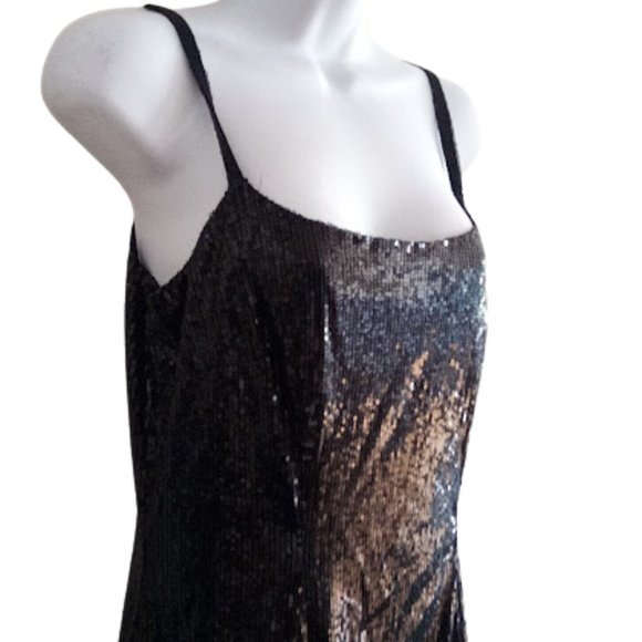 LE CHATEAU Charleston Era Black Sequined Dress Size 2 NEW NWT - Picture 4 of 10